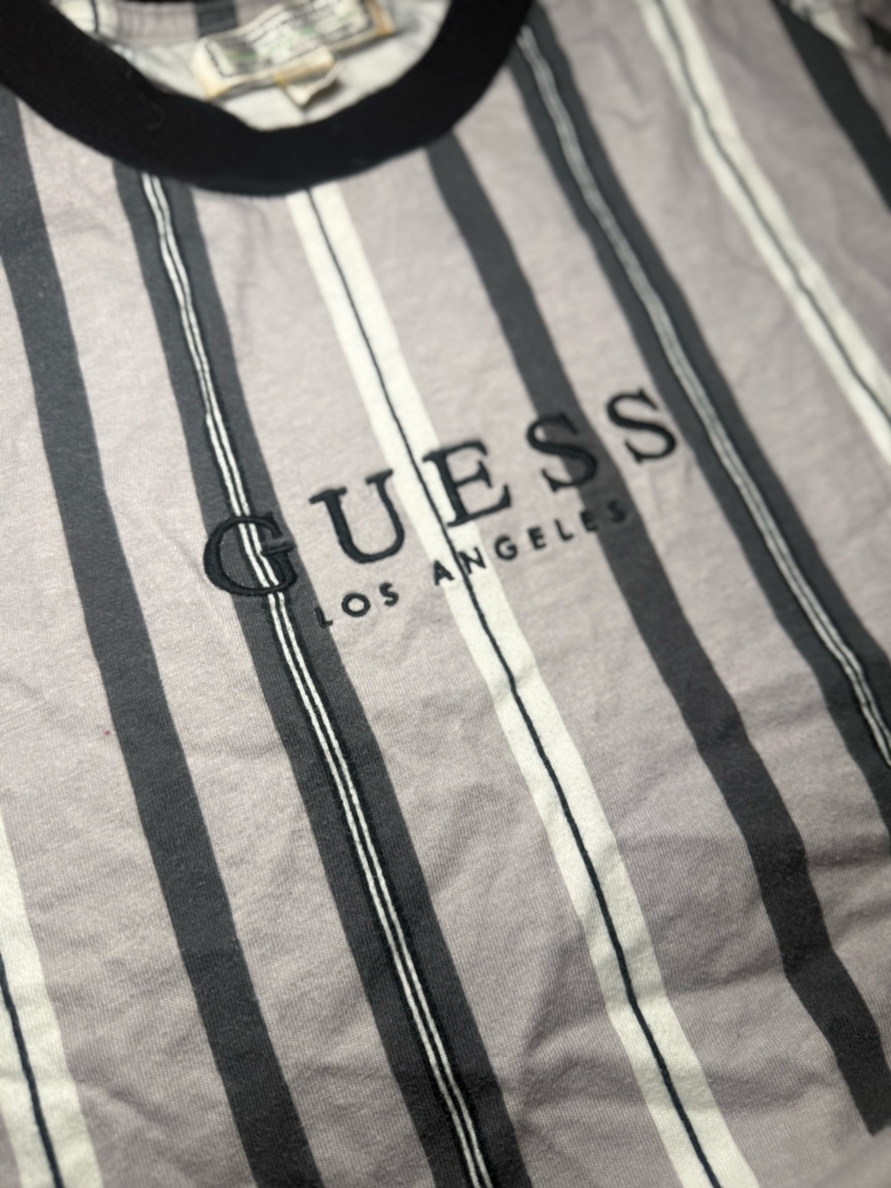 Vintage GUESS Originals Striped Short Sleeve Tee - Picture 2 of 3